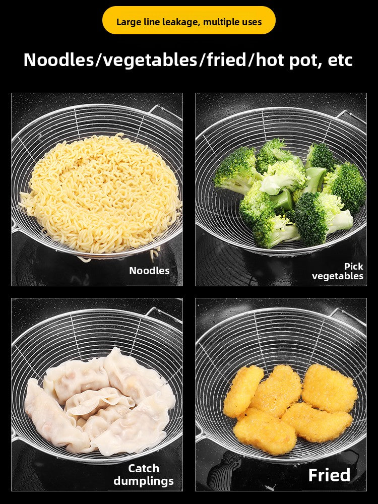 Edelstahl-Küchensieb für Nudeln und Frittiertes